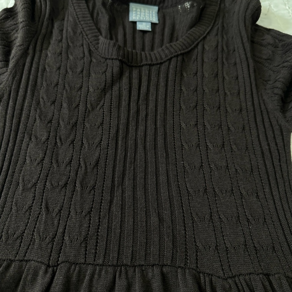 Rabbit Rabbit Rabbit Dark Brown Long Sleeve Dress With Pockets in Size M - Picture 8 of 15